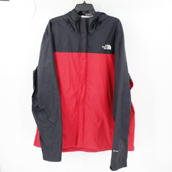 The north face jacket Men 2xl venture dryvent waterproof red black full zip rain